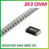 Resistor SMD 3K3 3.3K OHM 0805 5%