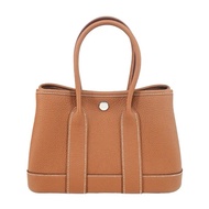 愛馬仕Hermes mini garden party 全皮 金棕銀 全新全配