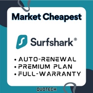 Surfshark VPN Premium - PC / Mobile App | 105 Countries | VPN Privacy | Secure Internet Access