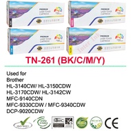 หมึกเทียบเท่า MFC-9140CDN / MFC-9330CDW / MFC-9340CDW (TN-261) สีดำ/ สีฟ้า/ สีเหลือง/ สีแดง Compatib