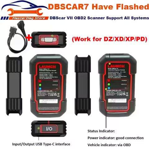 Latest DBScar VII DBSCAR7 4 IN 1 Version Support DZ/XD/PO/XP DBScar7 SN9887 SN9884 CAN FD Doip Car T