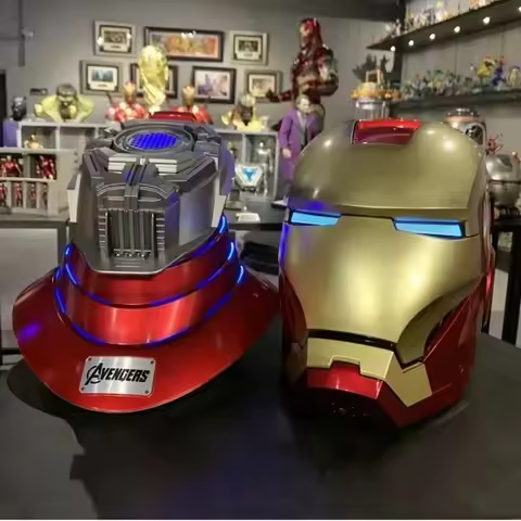 Iron Man Mk5 Helmet Automatoc 1:1 Voice Control Avengers Mk5 Mk50 Mk17 Cosplay With Led Light Electr