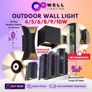 Lampu Dinding Tangga LED Outdoor Wall Light IP65 Waterproof Weatherproof Lighting Up Down Lamp Warmw