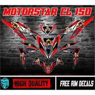 Motorstar CL 150 full body decals, Laminated