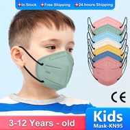 JT8 10/20/50PCS Morandi Kids Mask Kn95 Color Masks for Child 5 Layers Protective Children Face Mask 
