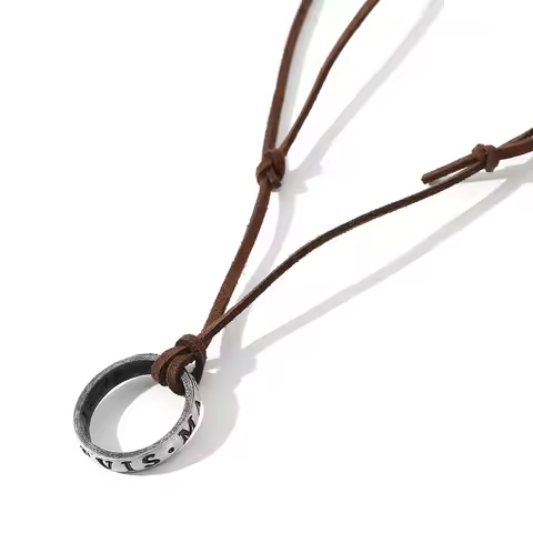 Game Uncharted 4 Metal Necklace Nathan Drake Cosplay Accessories Props Ring Halloween Christmas Pres
