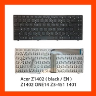 Keyboard ACER Aspire ONE 14 Z1402 Black TH คีย์บอร์ด แป้นพิมพ์