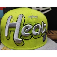 (( ORIGINAL )) Ready Stock Topi Snapback hat cap New Era Miami heat Vintage logo.