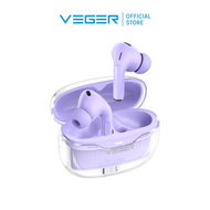 Tws VEGER VE-06T หูฟัง Bluetooth V5.3 IPX4 ตัดเสียงรบกวน ระบบควบคุมแบบสัมผัส รับประกันสินค้า 2 ปี