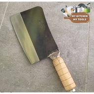 (Bumi)Heavy Duty Bone Chopping Knife Chopper with Wooden handle /Bone crusher Knife/Cleaver Knife /M