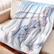 duet night abyss flannel blanket perfect for sofa bed office Ideal gift for family friends and holid