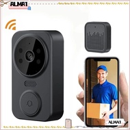 ALMA Smart Visual Doorbell, Two-way Intercom Intelligent Infrared Wifi Video Door Bell, Safe Night Vision Remote Monitoring Wifi Doorbell Camera Home