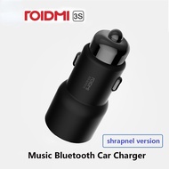 ใหม่ roidmi 3S mojietu ที่ชาร์จในรถยนต์แบบ3.4A บลูทูธ5V ที่เล่นเพลง MP3เครื่องส่งสัญญาณ FM สำหรับ iPhone และ Android