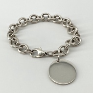 【二手】TIFFANY&Co.（Tiffany）Return to Tiffany圓形吊牌鏈Ag925銀手鍊，35.72克