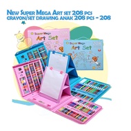 Super Mega Art set 208pcs crayon set drawing Kids
