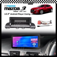Mazda 3 Axela 2014 - 2017 12.3" BBA Casing Android Installation Dash Kit Player With Socket Accessor