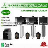 Upgraded P2S Hotend For Bambu Lab P2S H2D High Flow Hotend Removable Nozzle 0.2/0.4/0.6mm High Speed