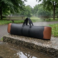 Erhu Carrying Bag Black Zippered Erhu Case Music Gear Brown Reinforced Ends Oxford Cloth