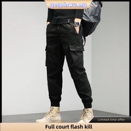 Seluar Kargo Lelaki Poket Tepi Kerja Slim Fit Cargo Pants Men Tactical Multi Pocket Six 6 Poket Hiki