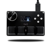 4+4 O3C+++ SayoDevice OSU O3C Rapid Trigger Hall Switches Magnetic Pink Switches Keyboard With Knob 