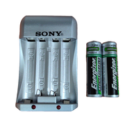 Rechargeable Energizer AA and AAA battery charger  Compact Charger With Rechargeable Battery