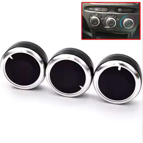 3pcs Fit For Toyota Bb Scion Xb 04-07 Switch Knob Knobs Heater Heat Climate Control Buttons Dials Fr