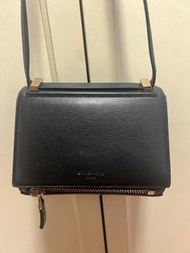 Givenchy Black Leather Mini Pandora Box Crossbody Bag