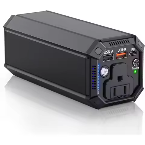 Portable Power Bank with AC Outlet 100W Laptop Charger 98Wh 27000mAh High Capacity 65W PD USB C Batt