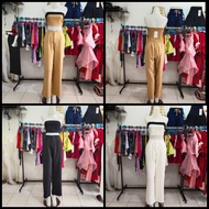 Setelan wanita Kemben + Celana Kulot Highwaist Import Bangkok PREMIUM