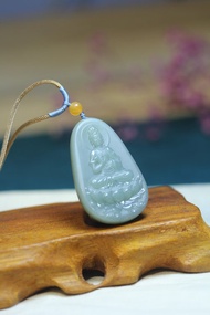 【觀音菩薩】精品玉墜/蓮花觀世音掛件/天然和田玉吊墜/男士禮物