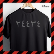 Premium Cotton Men's T-shirt 100% Cotton Unisex 190gsm Men Tees Black 24434 VKHR