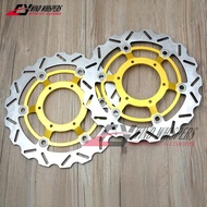 296mm 2XPCS Front Brake Discs Rotors For Honda CBR600 CBR 600 F4i 01-07 CB600F CB 600 F Hornet 07-13