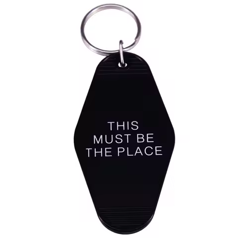 This Must Be The X Place Song Music Black Keyrings Motel Keyfobs Tag Gifts Keychain Accessories