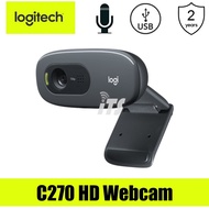 Logitech C270 HD Webcam (30fps/Microphone)