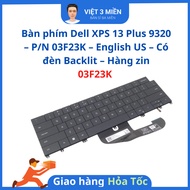 Dell XPS 13 Plus 9320 Keyboard – P/N 3F23K – English US/INT – With Backlit Light – Genuine product