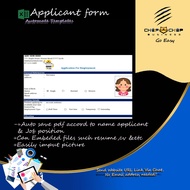 Applicant Form/Job Application form Excel Template