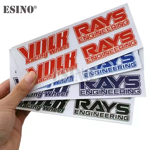 Car Styling Volk Racing Classical Wheel Rim Decorative Vinyl Creative Sticker Decal Set for RAYS Vol