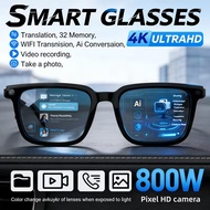 New AI Smart Glasses AI Translation 8MP HD Camera 4K Shooting Image Conversation Recording Listening