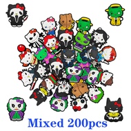Mesuca | 18-200Pcs Sanrio HelloKitty Halloween PVC Shoes Charms Decorations Moonwalk Dance Sandal Bu