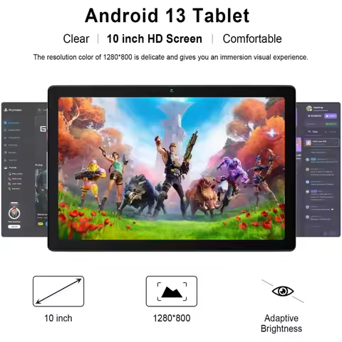 Newest 10.1 INCH 6GB RAM 64GB ROM K10 Andriod 13 Tablet PC CPU SC7731 Quad-Core WIFI Type-C USB