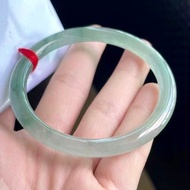 冰種 天然翡翠 緬甸 A玉 玉鐲 • 冰種油青翡翠圓鐲