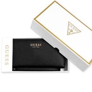 【W小舖】GUESS 黑色 荔枝紋皮革 拉鍊長夾 皮夾 錢包~全新正品現貨在台 G78202