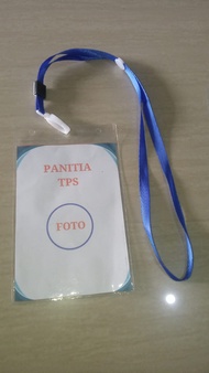 Name Tag kartu panitia Tali gantungan dan plastik