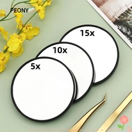 PEONIES Magnification Mirror, 5x/10x/15x Round Makeup Mirror, With Suction Cup Blackhead Magnifying 