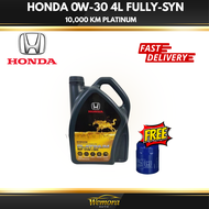 【READY STOCK】HONDA 0W-30 4L FULLY SYNTHETIC Engine Oil