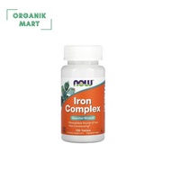 NOW Foods Iron Complex 100 Tablets