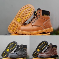 Iron TIP CATERPILLAR SAFETY LEATHER SHOES