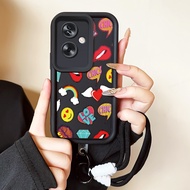 Casing hp for OPPO A79 5G A2 5G Case Casing HP Softcase HP Soft Shell with Silicone Strap Kasing Ele