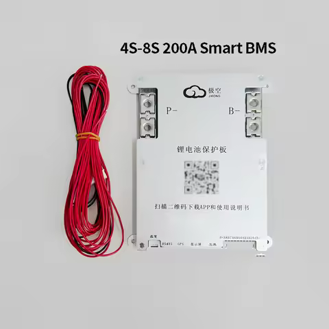 JK-B2A8S20P 4S-8S 12V SMART BMS 200A current built-in Bluetooth support APP Intelligent lithium batt