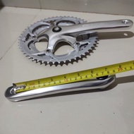 Bicycle Front Gear Crank 52 T 42T AVAND Double Chainring Chrome